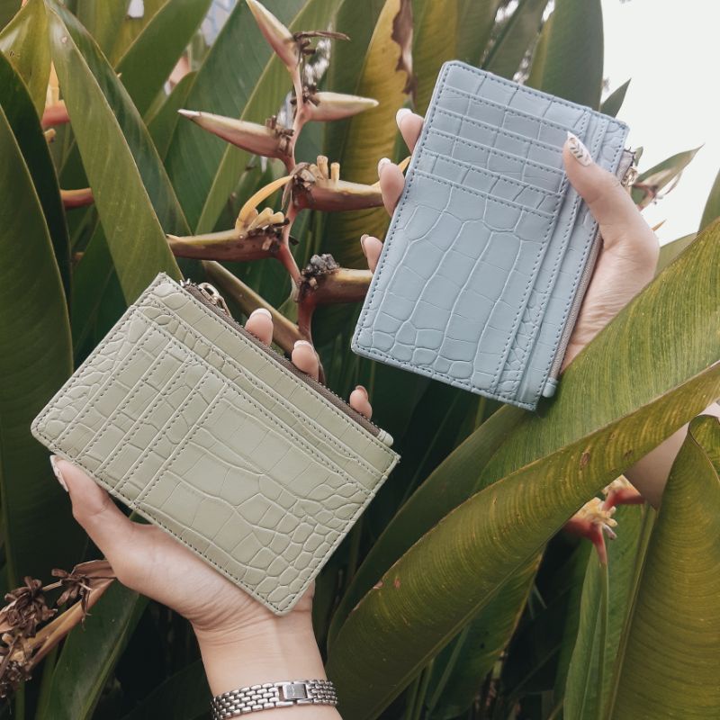 Card Holder Croco Premium/ Dompet Wanita Murah/ Croco Wallet/ Dompet