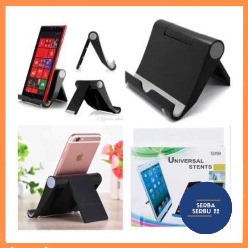 Stand Holder Handphone JUMBO MAX 7.5inc Universal Bahan Plastik untuk Meja