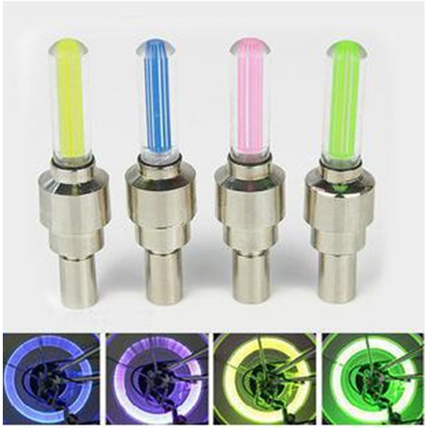 Valve lamp glow stick bicycle dead fly valve core lamp mountain bike light valve lamp colorful glow