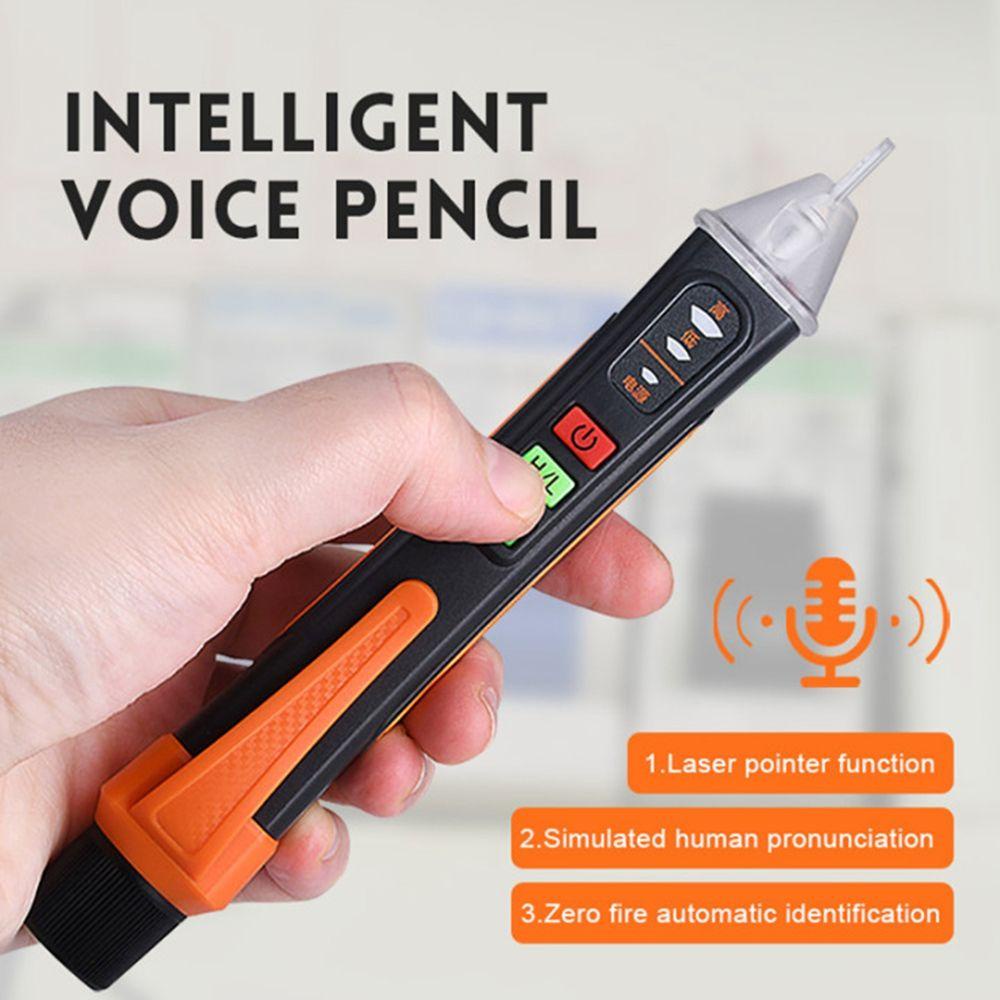 Lanfy Voltage Tester 48-1000V Dengan Senter Alat Dinding Indikator Listrik Sirkuit Sensor Elektrik Circuit Tester
