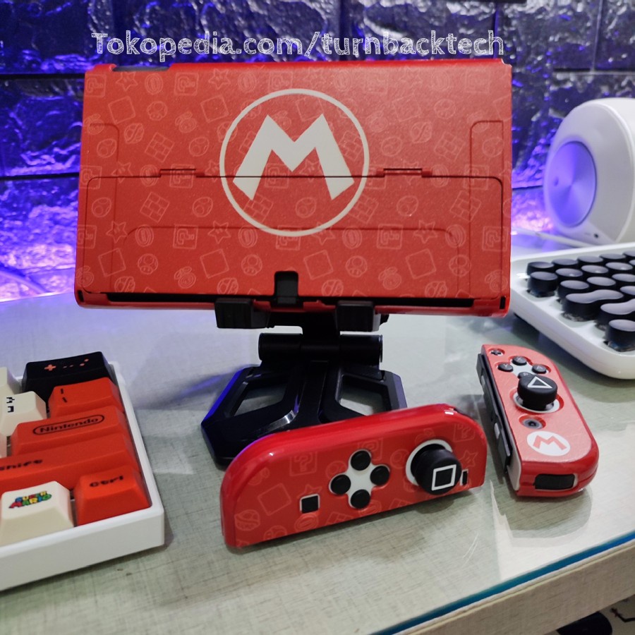 OLED ,Gametech Fit Dock Case Nintendo Switch OLED Mario M logo