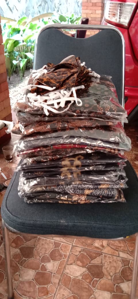 Peksi Gebyok Lengan Pendek Kemeja Batik Katun Sragenan Lapis Furing