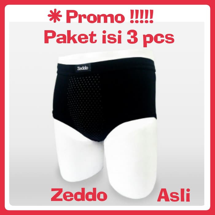 Alat kesehatan / Zeddo Far Infrared Underwear Terapi Kesehatan Pria Isi 3 pcs