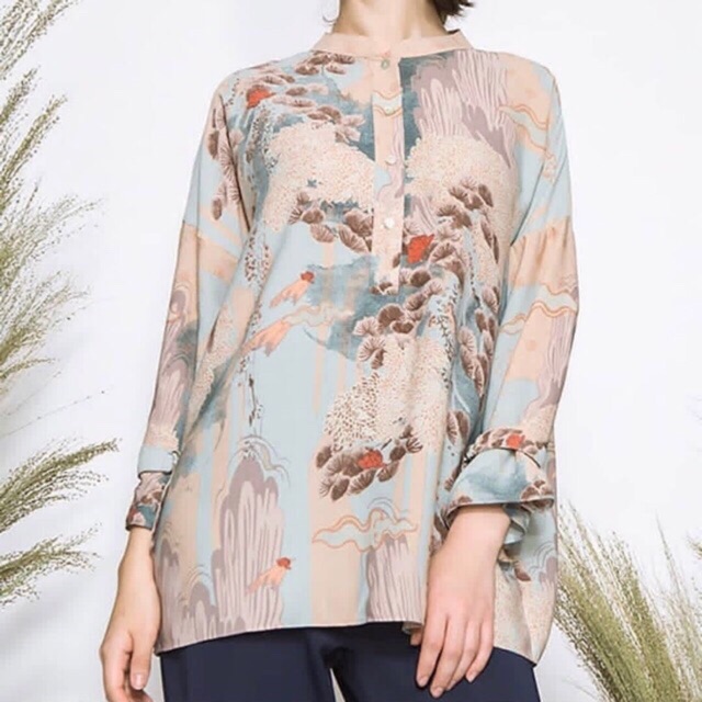 NAIMA TOP RIA MIRANDA X COTTON INK