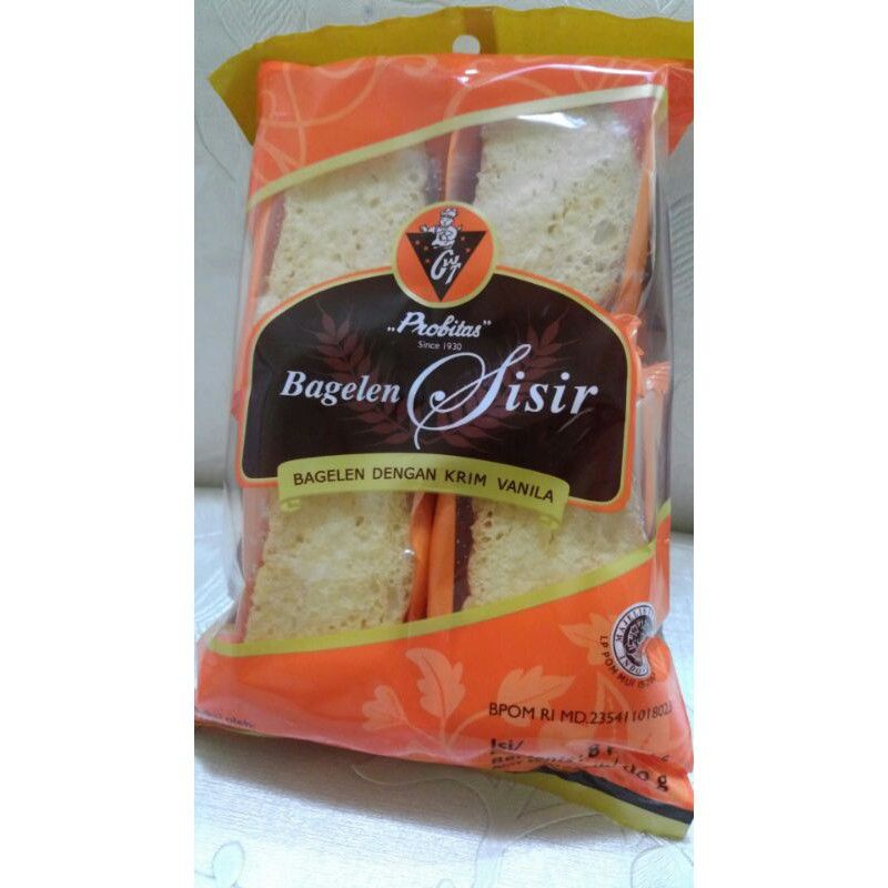 

BAGELEN SISIR BROBITAS VANILLA ISI 8PC / BAGELEN / PROBITAS / ROTI SISIR / ROTI KERING / BAGELEN SISIR / CEMILAN