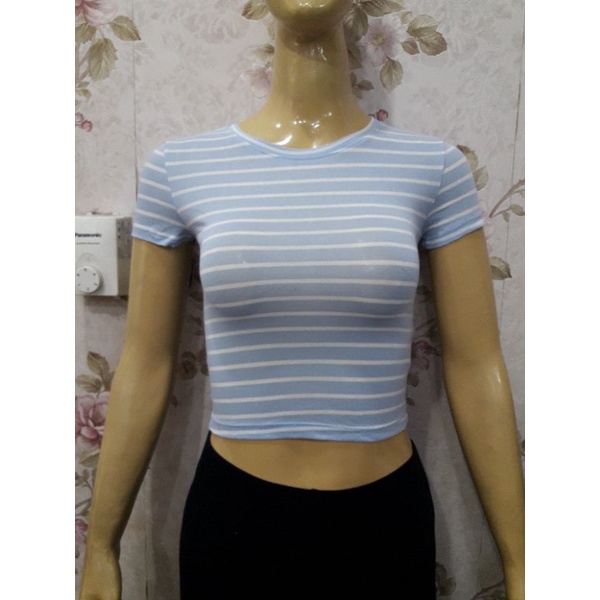 Kaos croptop casual branded export termurah