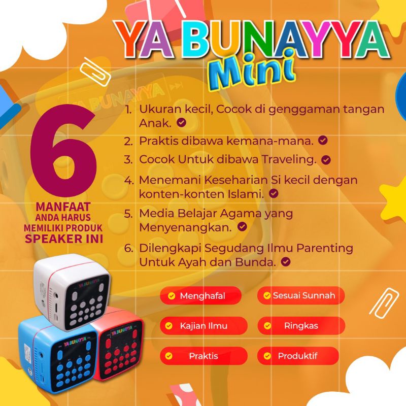 Speaker Murottal Anak Ya Bunayya Mini