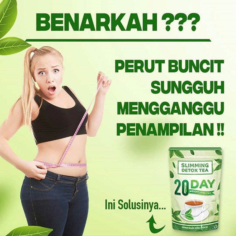 

SLIMMING DETOX TEA [ 20 HARI ] || BISA TURUN 5-10KG