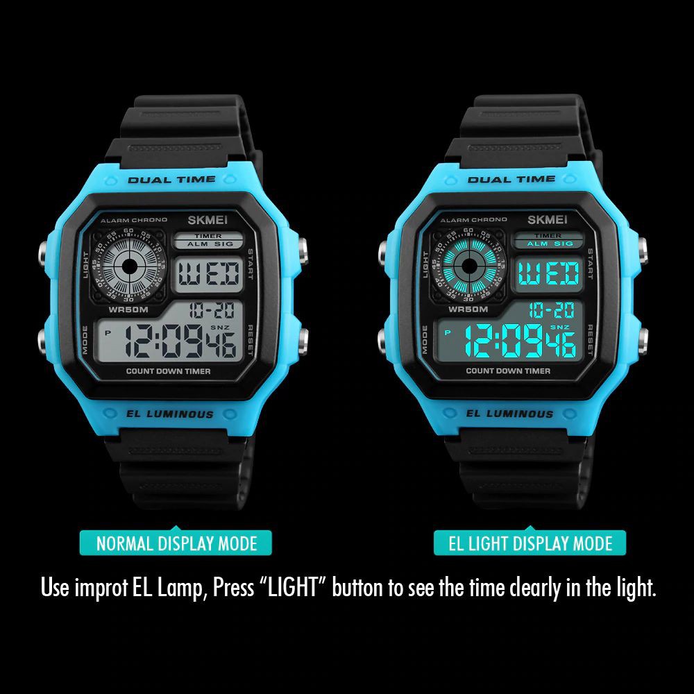 SKMEI 1299 Jam Tangan Pria Wanita Digital Anti Air WATCHKITE WKOS