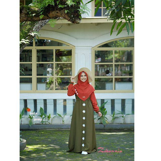COD Karina Dress Original Zabannia, Gamis basic, Gamis termurah Jakarta, Gamis Terbaru Lebaran