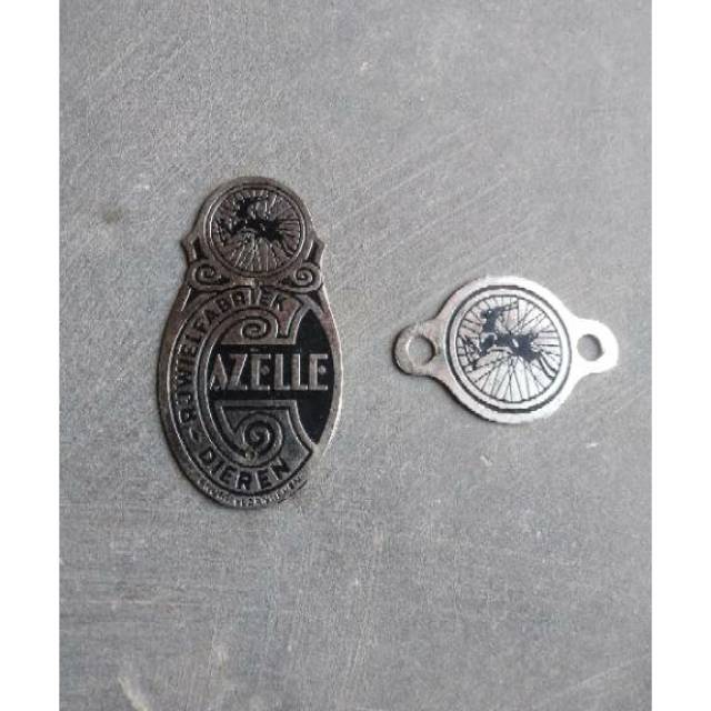 PLAT SEPEDA GAZELLE - MERK SEPEDA GAZELLE - LOGO DEPAN SEPEDA GAZELLE HEREN