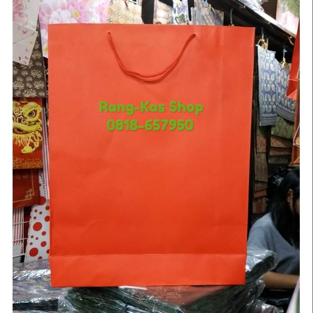 

Paper bag MERAH Folio karton Duplex