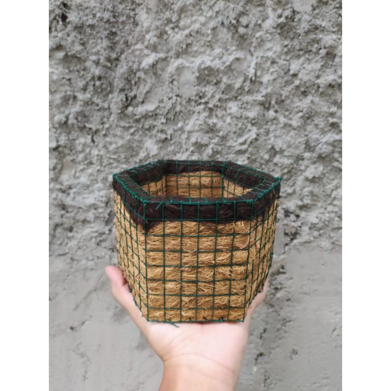 pot segienam / pot sabut kelapa kombinasi ijuk / pot sabut kelapa / pot dari sabut kelapa