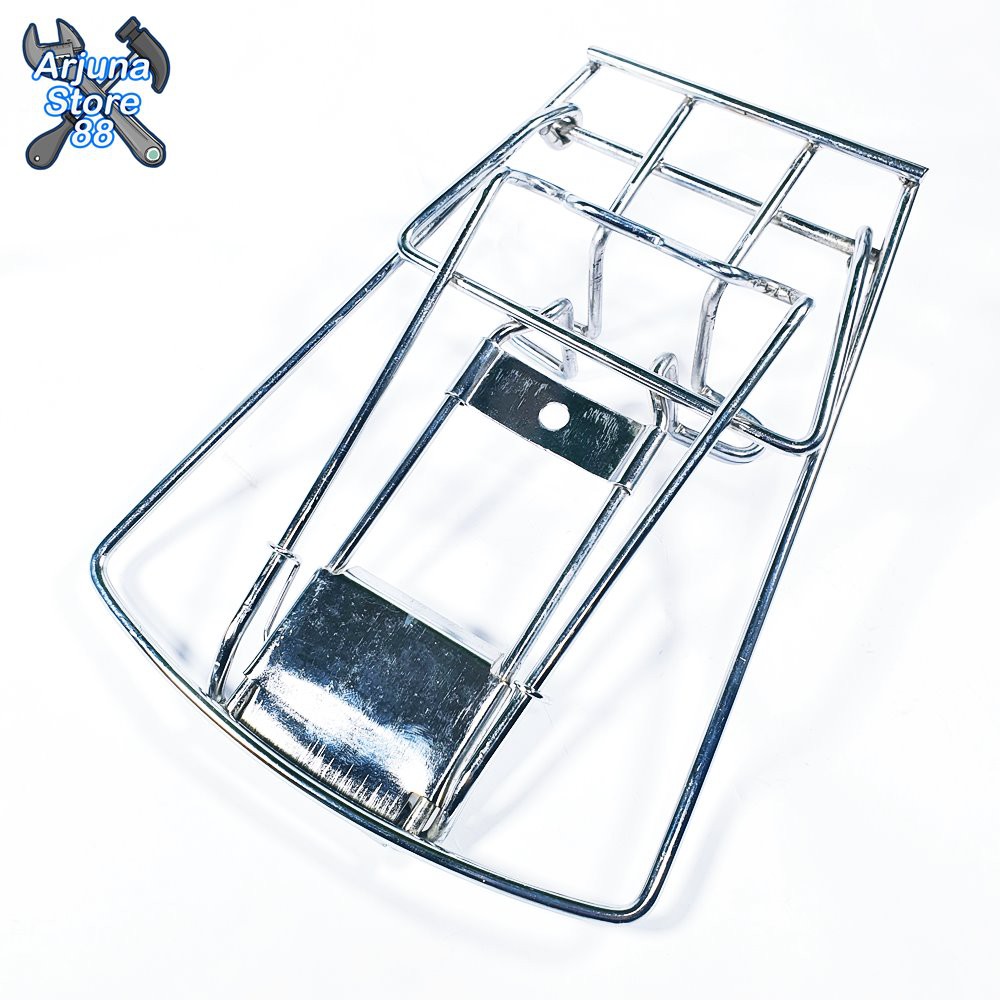 Rak Bagasi Jepit Stang Depan Koba Honda CB 100 CB 125 Chrome Klasik