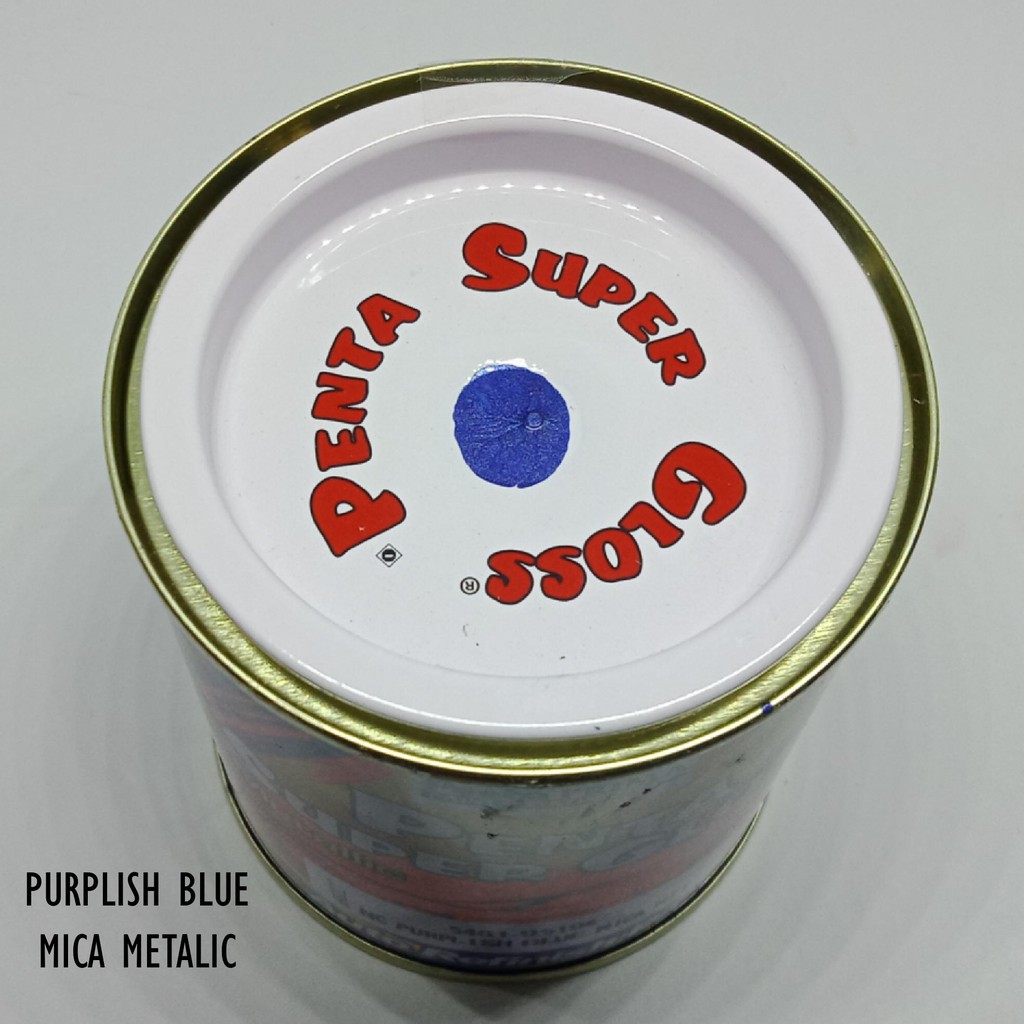 CAT PENTA PURPLISH BLUE MICA 95196 200 gram - cat penta biru - cat motor biru - cat penta super gloss biru - cat mobil biru