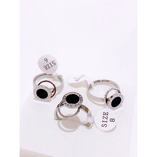 Promo Cincin Titanium asli Stainless steel Bvl Premium Quality Anti karat anti alergi 03
