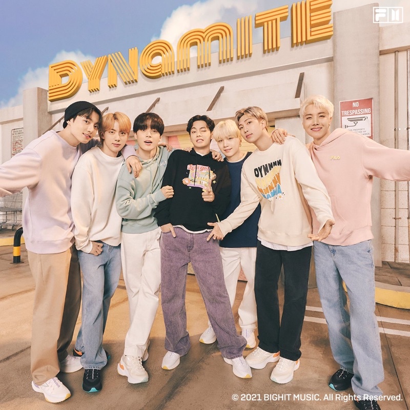 FILA x BTS Dynamite Collection