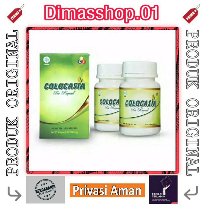 COLOCASIA ORIGINAL COLOCASIA TEA KAPSUL ASLI OBAT TULANG DAN SENDIB
