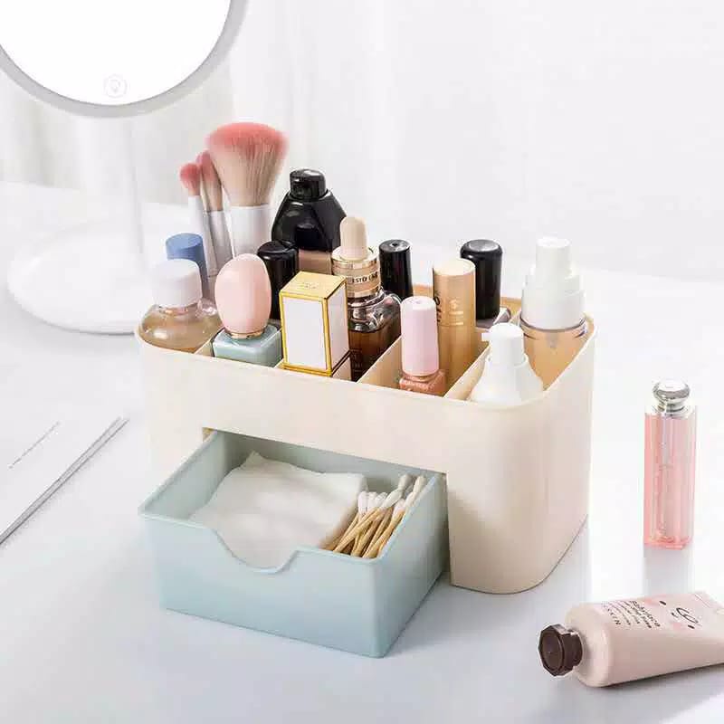 *ALIBABA1688* LACI LEMARI PLASTIK SUSUN MAKE UP ORGANIZER RAK KOSMETIK KOTAK PENYIMPANAN DRAWER STORAGE ORGANIZER STACKABLE