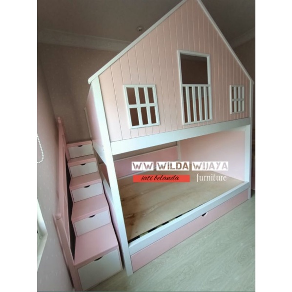 bedhouse tingkat tempat tidur anak tingkat 160x200x270