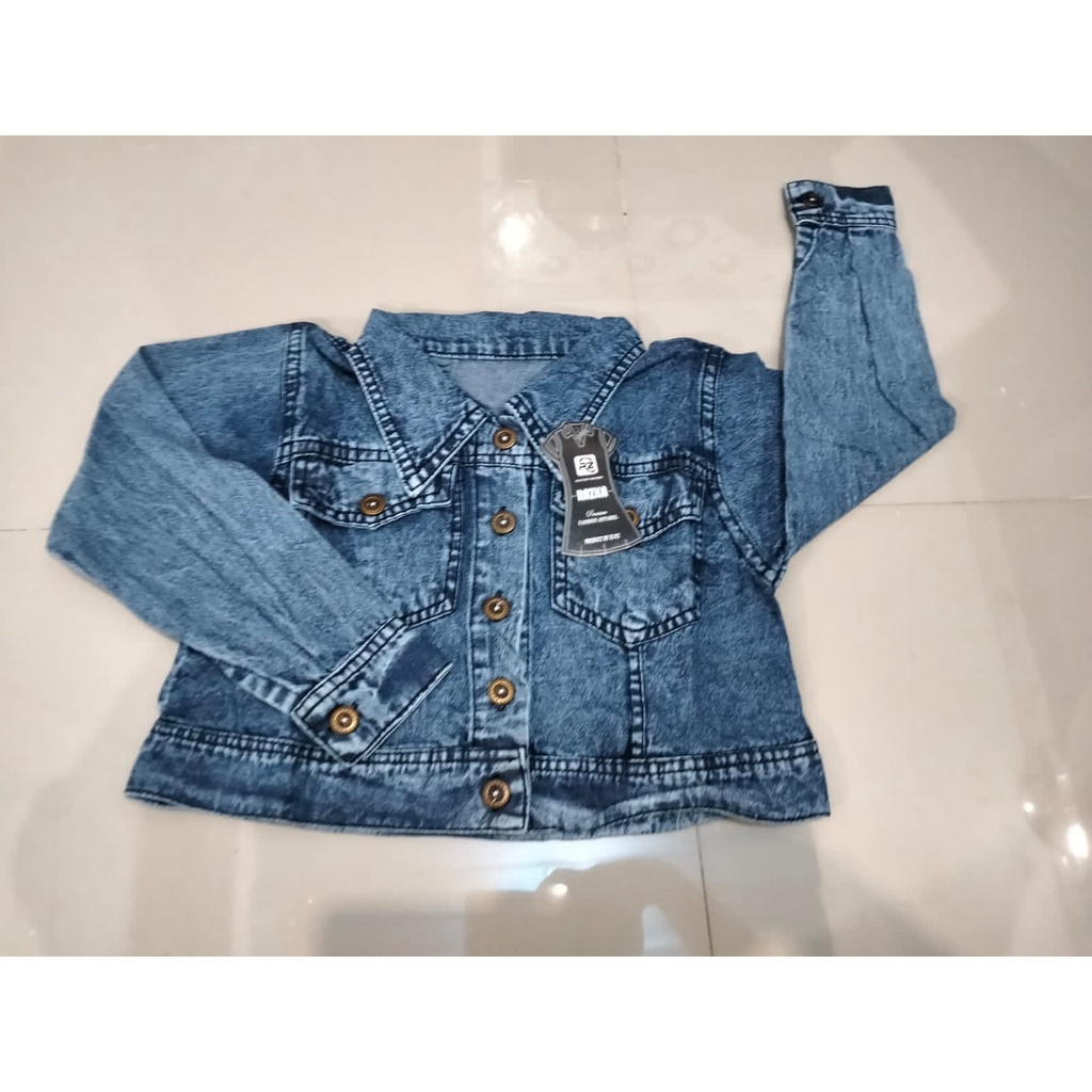 jaket jeans anak perempuan 2-5 tahun