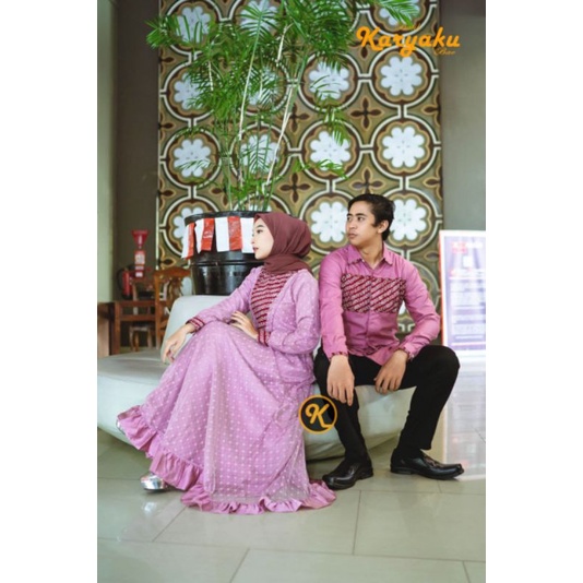 COUPLE GAMIS AYUMA TERBARU VIRAL SIZE S M L XL XXL