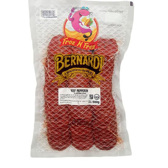 

Bernardi Beef Pepperoni 500 Gram Ready Stok