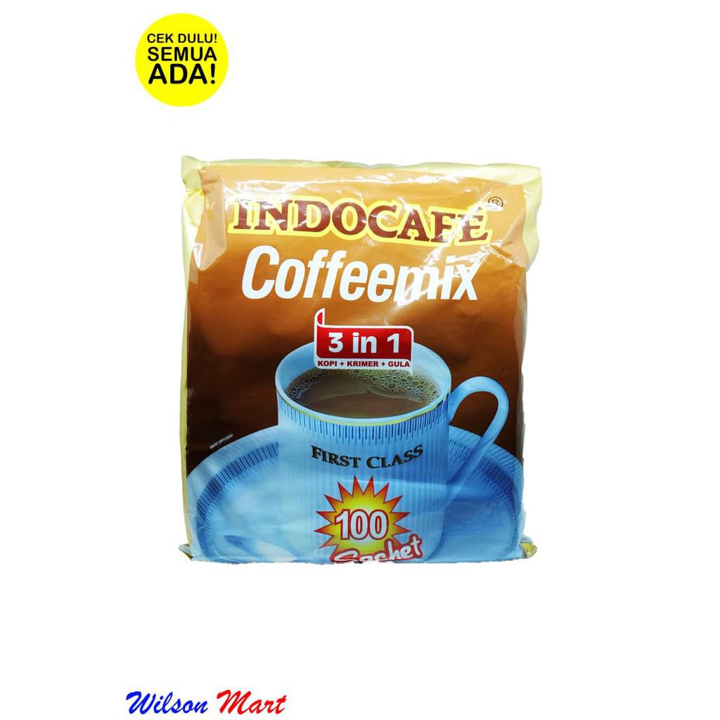 

PROMO INDOCAFE COFFEEMIX 3 IN 1 ISI 100 SACHET X 20 GRAM 2000 GRAM 2 KG BAG