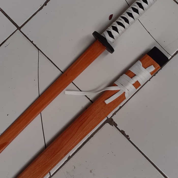katana bokken ( pedang samurai kayu premium 61cm ) plus sarung new2020