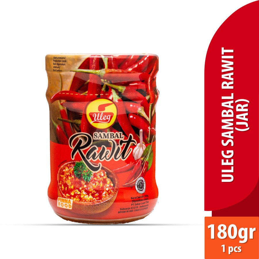 SAMBAL RAWIT ULEG FINNA 180GR JAR HALAL