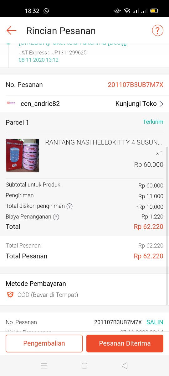 Rantang Nasi 4 Susun Karakter