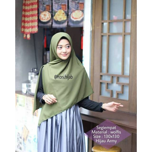 10+ Ide Kerudung Wolfis Warna Army Retired and Crazy