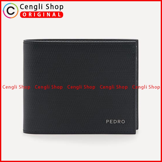 DOMPET KULIT PRIA PEDRO ORIGINAL BRANDED HITAM PM051