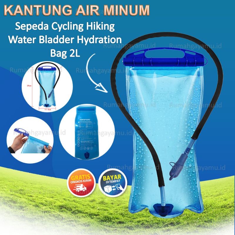 Waterbladder 2 LITER TAFFSPORT OMHAUQBL Kantung Air Minum Bersepeda Hiking