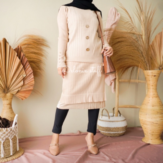 Korean knit oneset