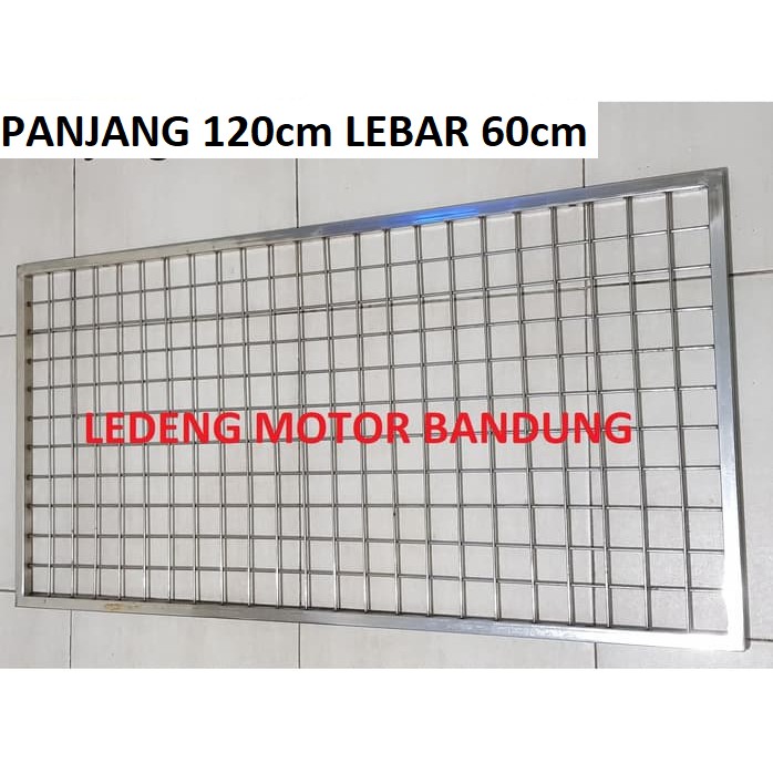 Ram Kawat Besi Gantungan Barang Pajangan Gantung Jaring Kotak 120 x 60cm