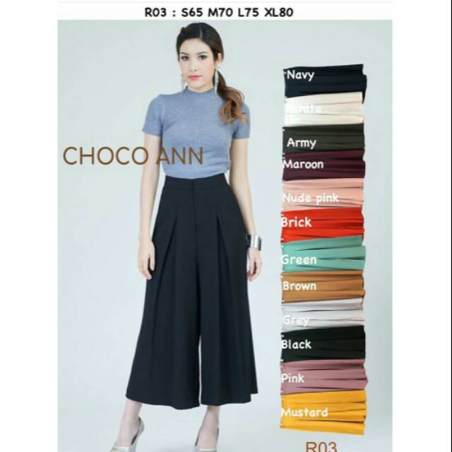 BEST SELLER KULOT PANJANG CHOCO ANN IMPORT BANGKOK