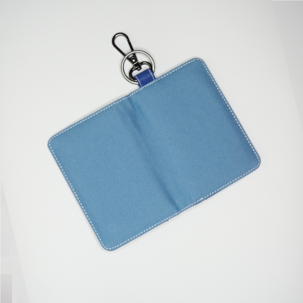 Dompet Lipat / Dompet STNK Mobil Motor / Dompet Kartu / Gantungan Kunci / Biru Muda Tua - UGDS0002