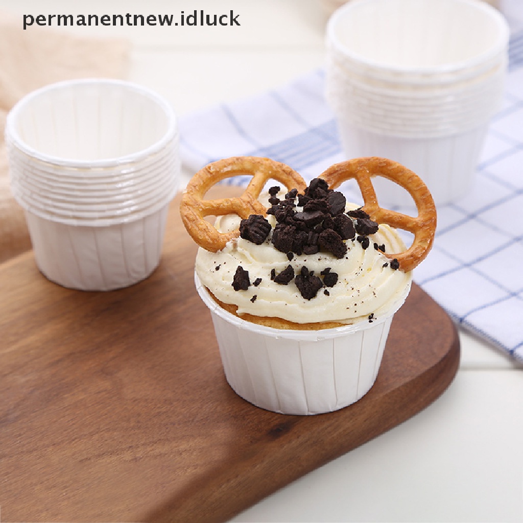 50 Pcs Kertas Cetakan Kue Cupcake Muffin Untuk Pesta