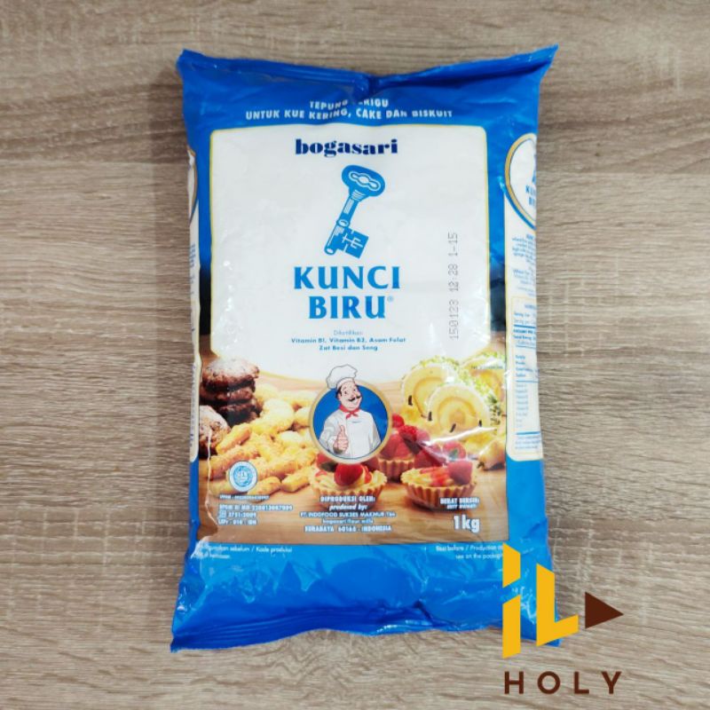 

Tepung Terigu Kunci Biru 1kg / Tepung Kunci Biru