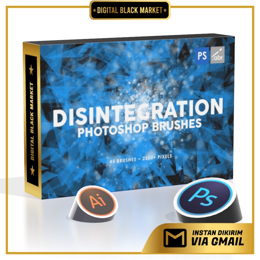 45 Disintegration - Photoshop Brushes