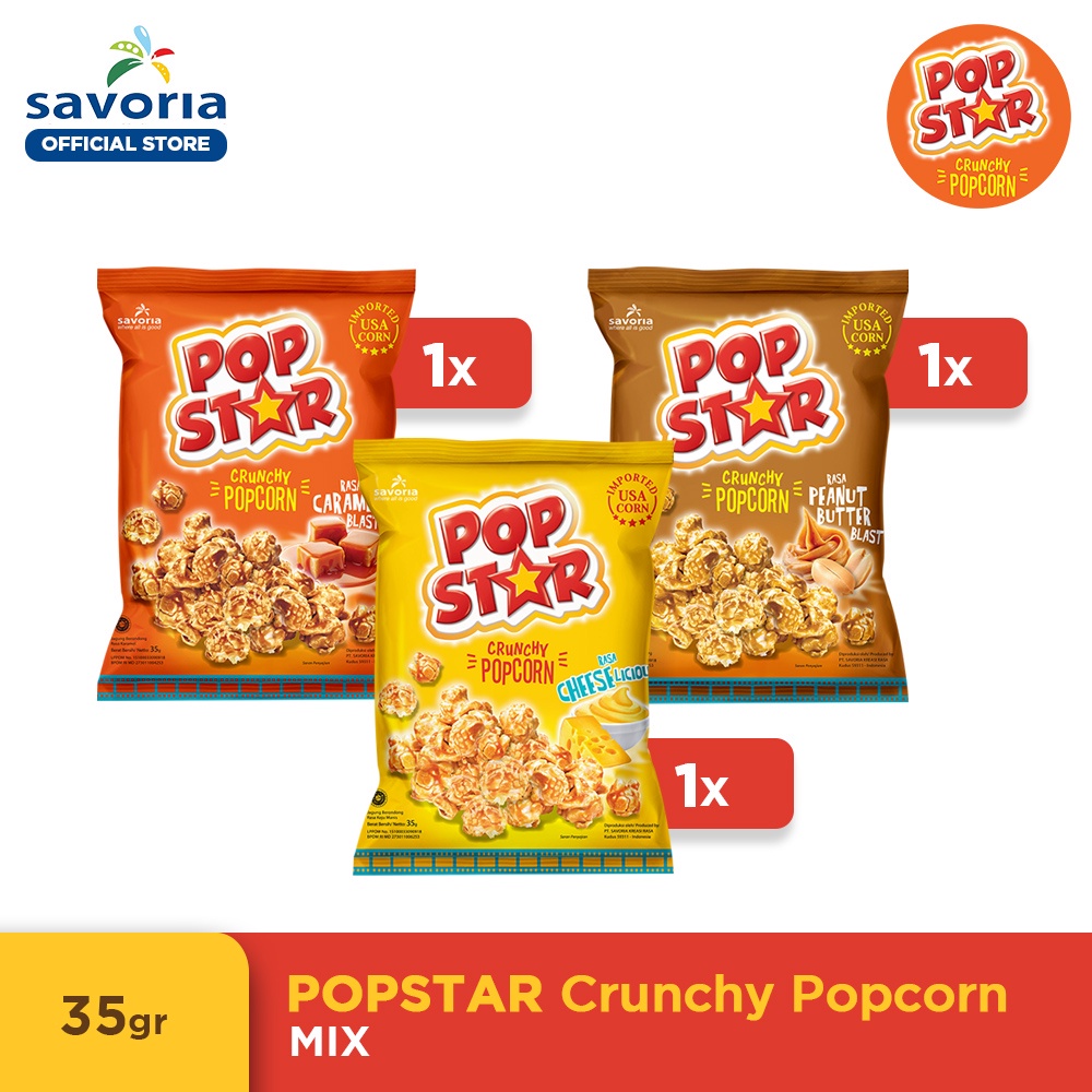 

POPSTAR Crunchy Popcorn 35gr