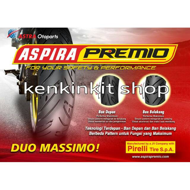 BAN ASPIRA PREMIO SPORTIVO 90/90 - 14 TUBELESS - DOT 2023