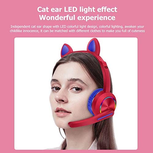 Headset Gaming Cat Ear AKZ - K23 Bluetooth RGB Stylish With Microphone