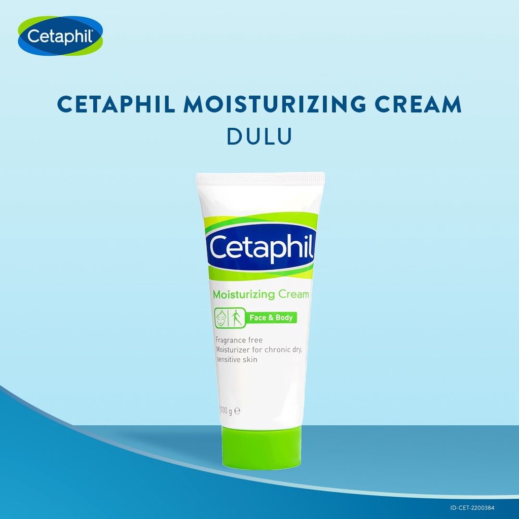 Cetaphil Face &amp; Body Moisturizing Cream Moist Moisturizer 100gr 100 grm Pelembab Kulit Muka Tubuh