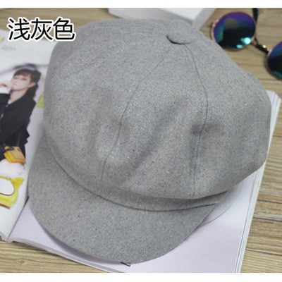 TNWP topi newspaper boy beret retro vintage octagonal detektif import korea jepang kpop idol