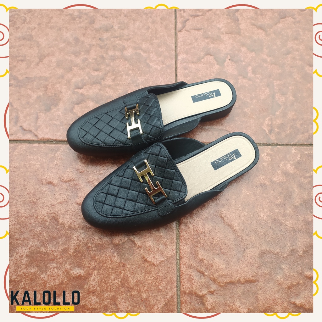 sandal santai laluna 1609-2 ori sandal impor sandal karet impor wanita slip on cewe