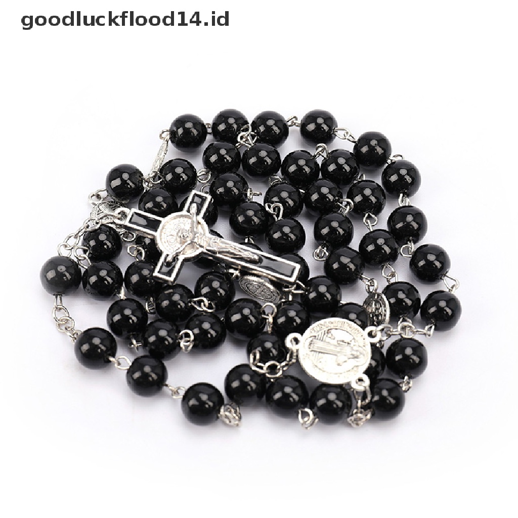 [OOID] 2020 New Fashion Handmade Catholic Rosary Cross Religious Pendants Necklace ID