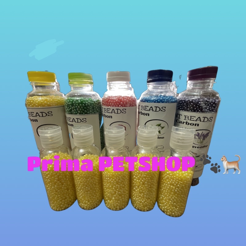 DEODORANT KUCING BEADS ACTIVATED CARBON MUTIARA PEWANGI PASIR KUCING