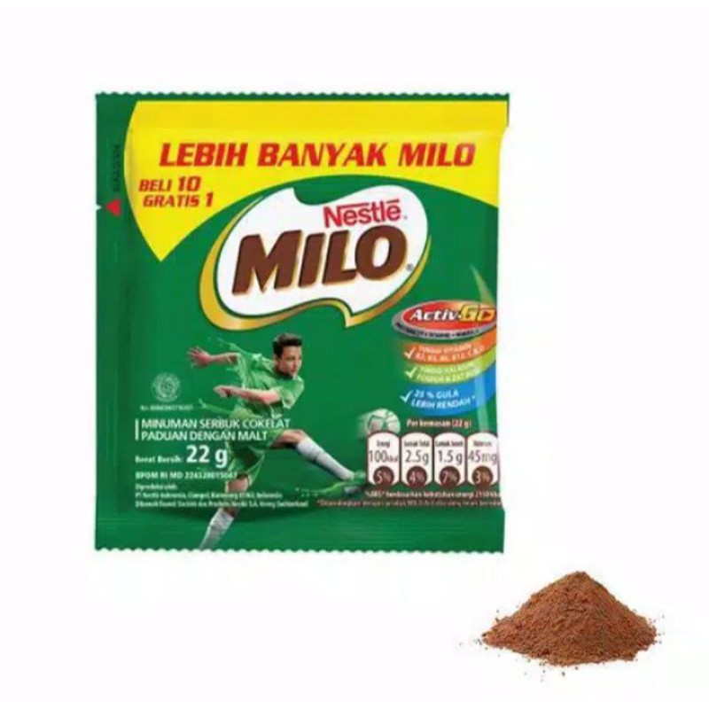 

Milo active Go susu coklat serbuk sachet 22g harga per sachet